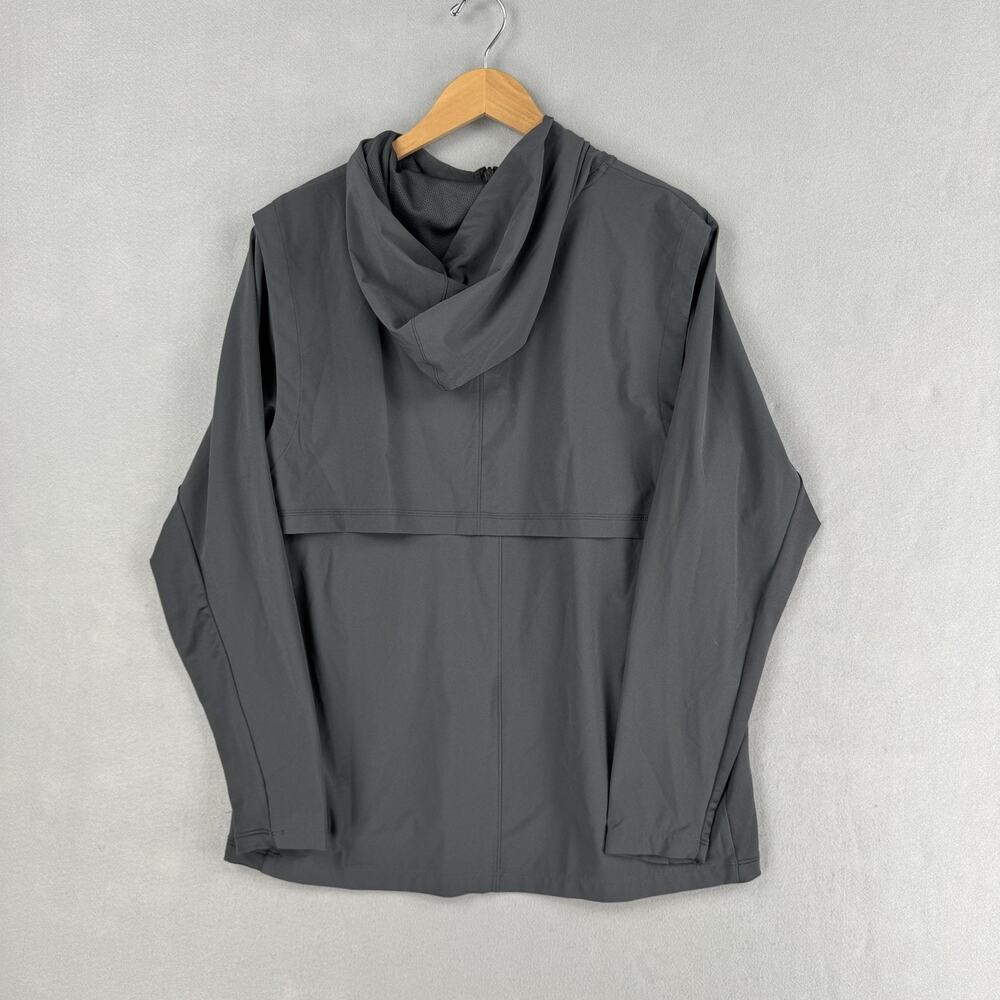 Nike Tennessee Vols Jacket Mens Large Gray Hooded 1/2 Zip Windbreaker Smokey - Picture 9 of 11